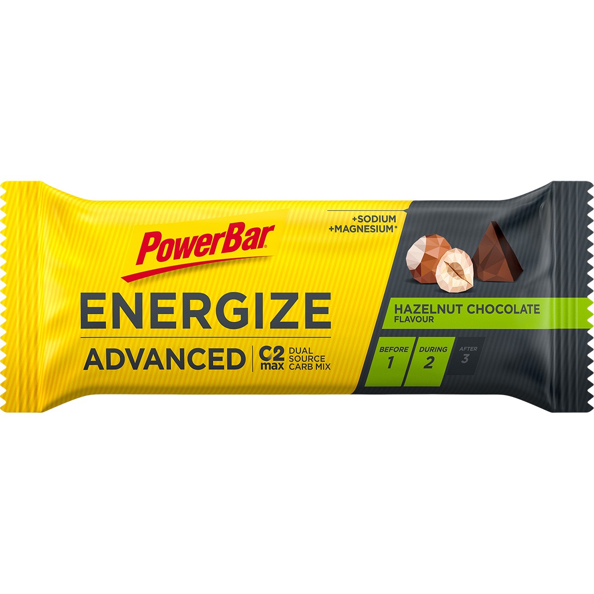Energize Advanced Choco Hazelnut   55g fra Powerbar