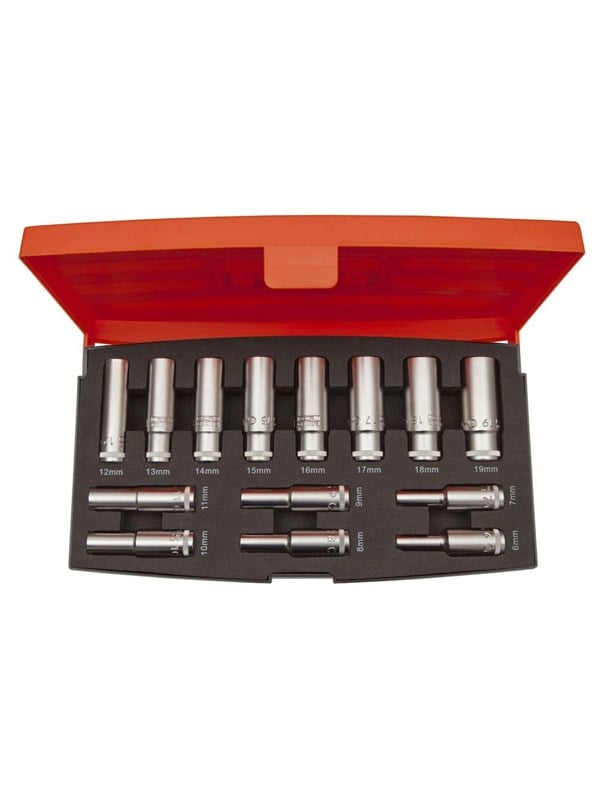 Toppesæt 3 8 Lang 14 Dele 6 19mm fra Bahco