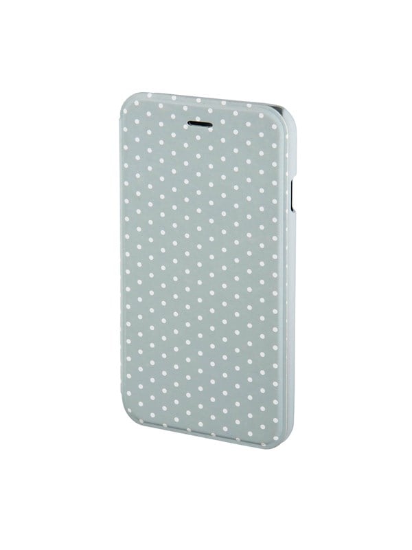 "luminous Dots" Booklet Case For Apple Iphone 6 6s Grey White fra Hama