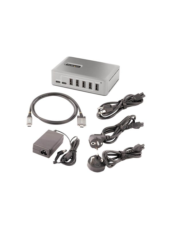 10g8a2cs Usb C Hub Usb Hub   10 Ports   Grå fra Startech.com