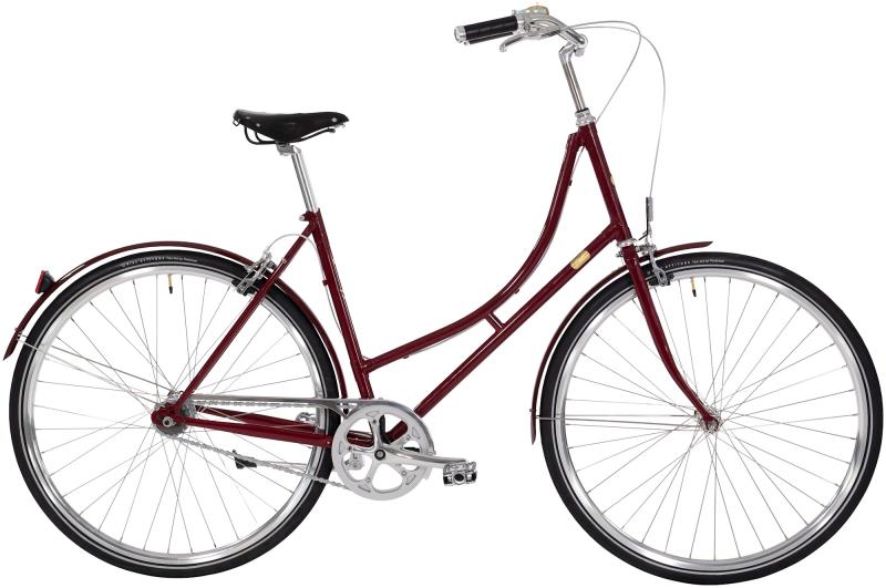 8g Dame Fælgbremse 2023   Bordeaux fra Bike By Gubi
