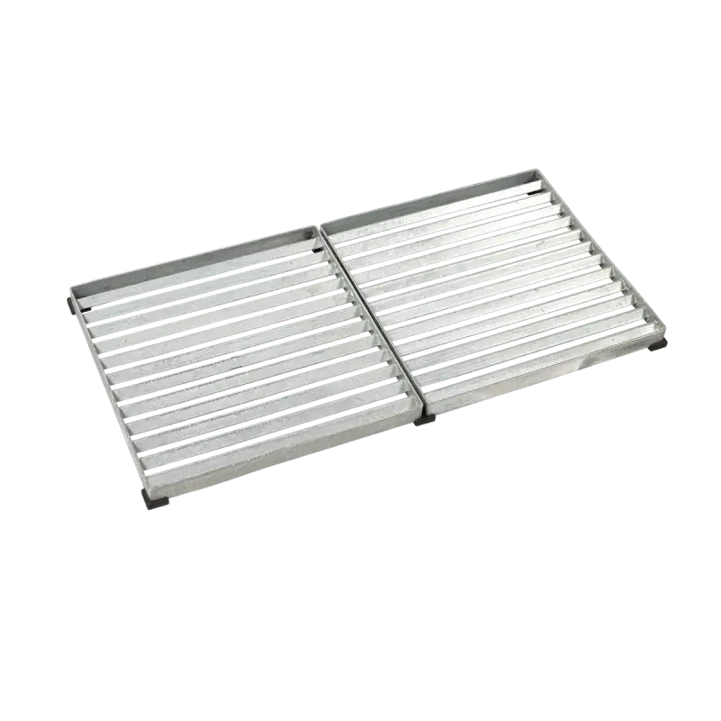 2 Stk. Cubic Riste 40x40 Cm U Måtte - Stål Kvalitet