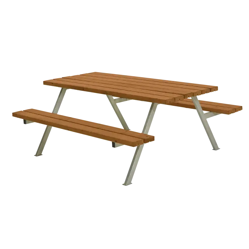 Plus Alpha Bord Bænkesæt 177 Cm   Teak fra Plus A/s