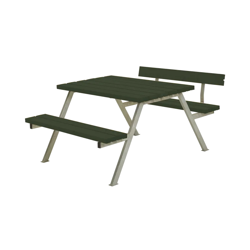 Plus Alpha Bord Bænkesæt M 1 Ryglæn   118 Cm   Grøn   187511 11 fra Plus A/s