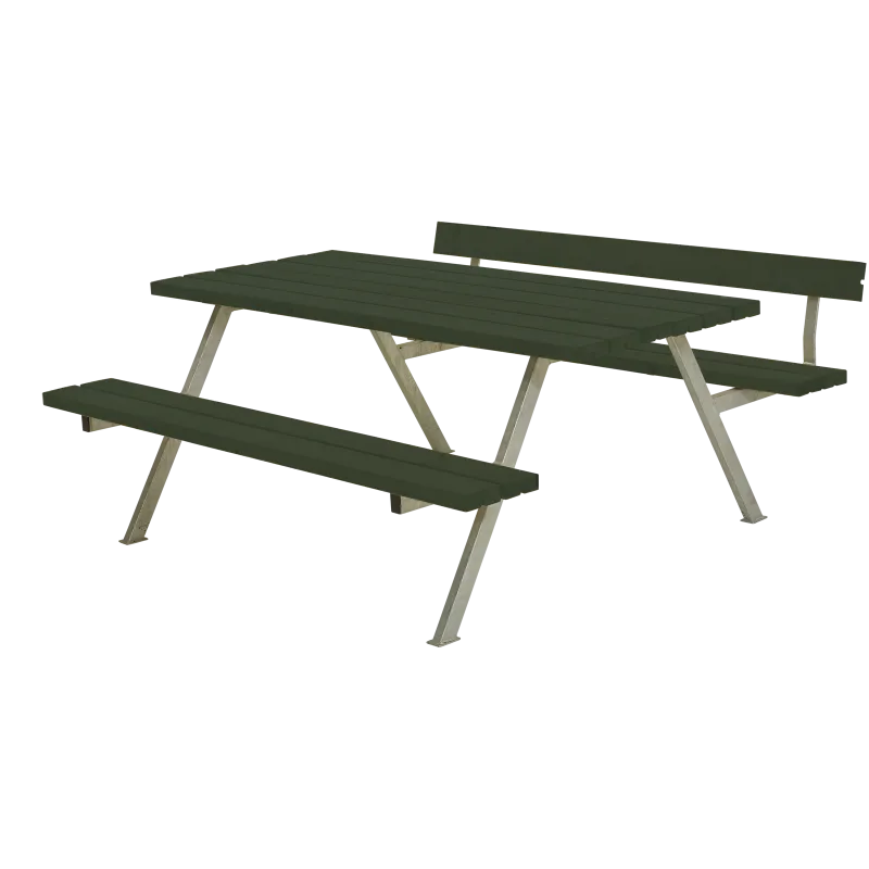 Plus Alpha Bord Bænkesæt M 1 Ryglæn   177 Cm   Grøn   187611 11 fra Plus A/s