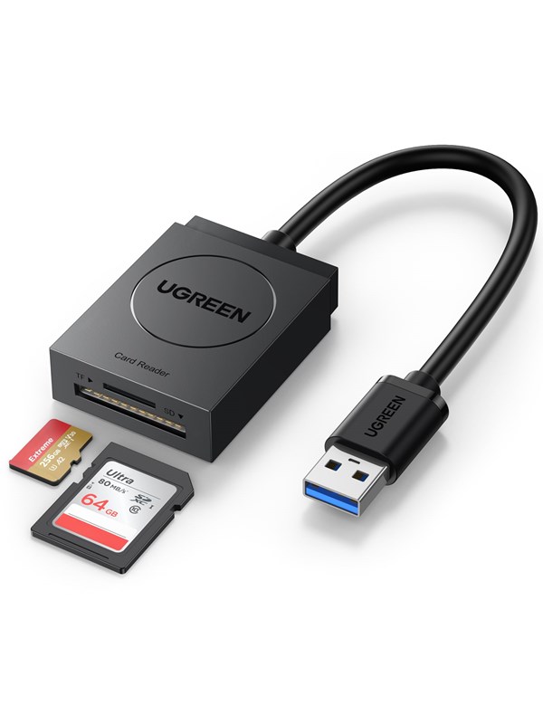 2 In 1 Usb A Sd Tf Card Reader fra Ugreen