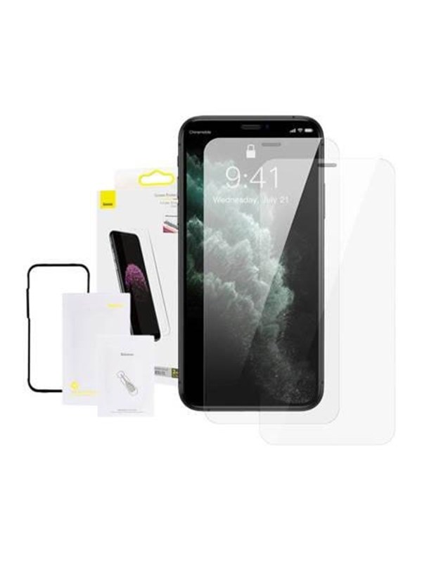 0.3mm Full Glass Tempered Glass Film(2pcs Pack) For Iphone Xr 11 6.1inch fra Baseus