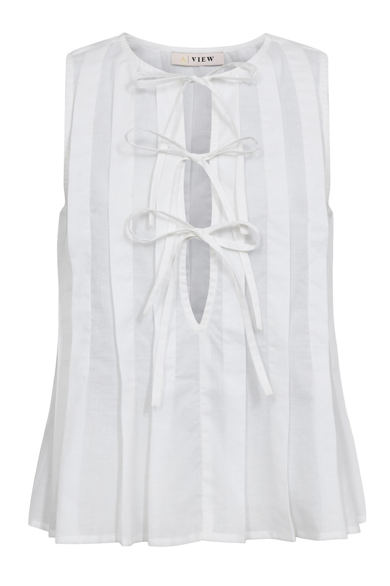 A View   Bluse   Rosa Blouse   White fra A-view