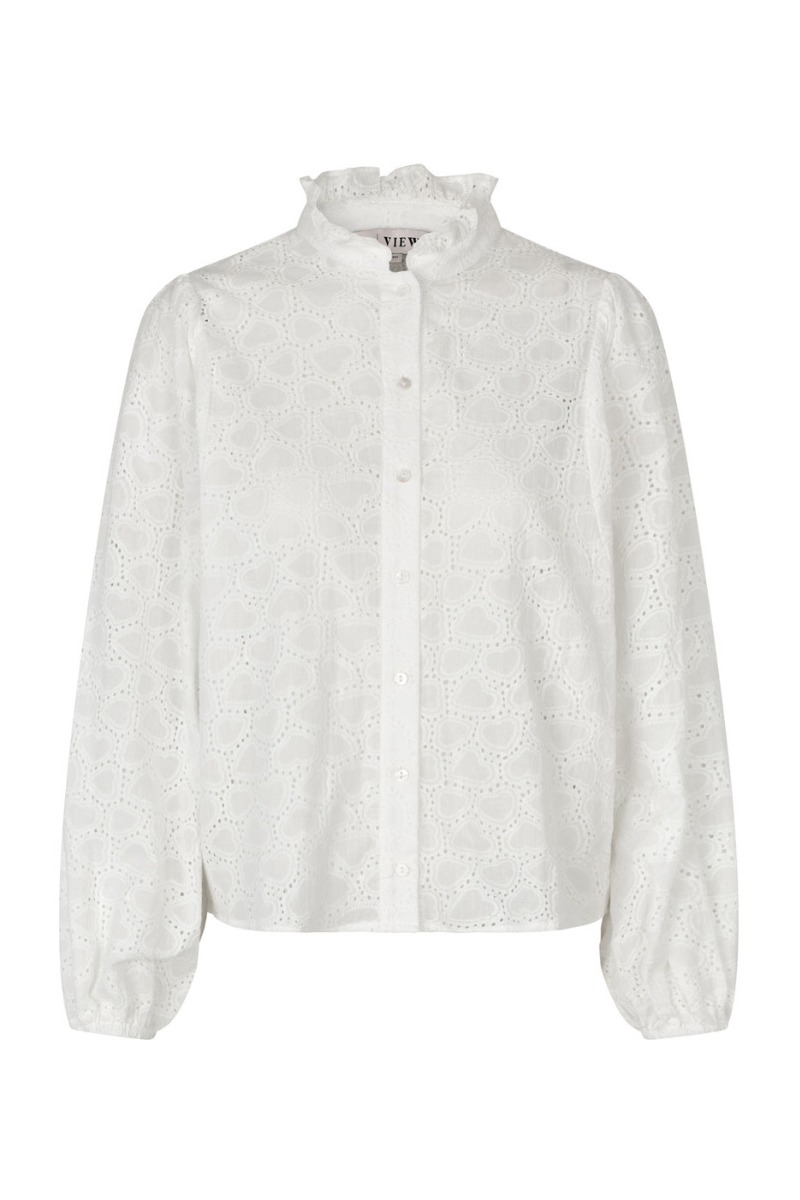 A View   Bluse   Karla Shirt   White fra A-view