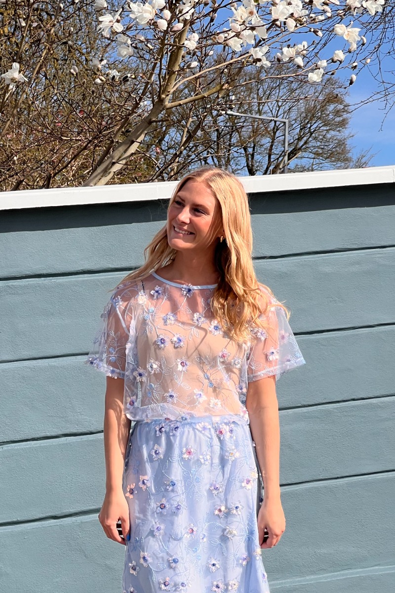 A View   Bluse   Denja Blouse   Light Blue fra A-view